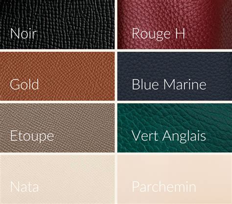 hermes best colour|hermes colors value guide.